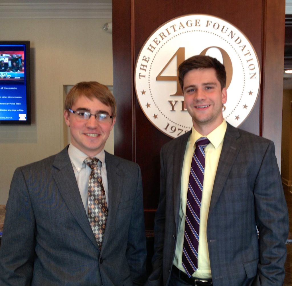 Ashbrook Scholars Intern at The Heritage Foundation