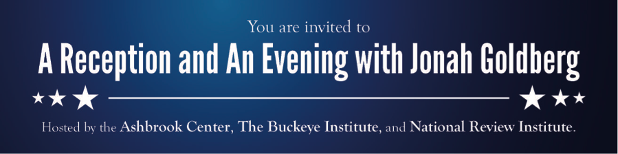 Reception & Evening with Jonah Goldberg in Cleveland, Ohio