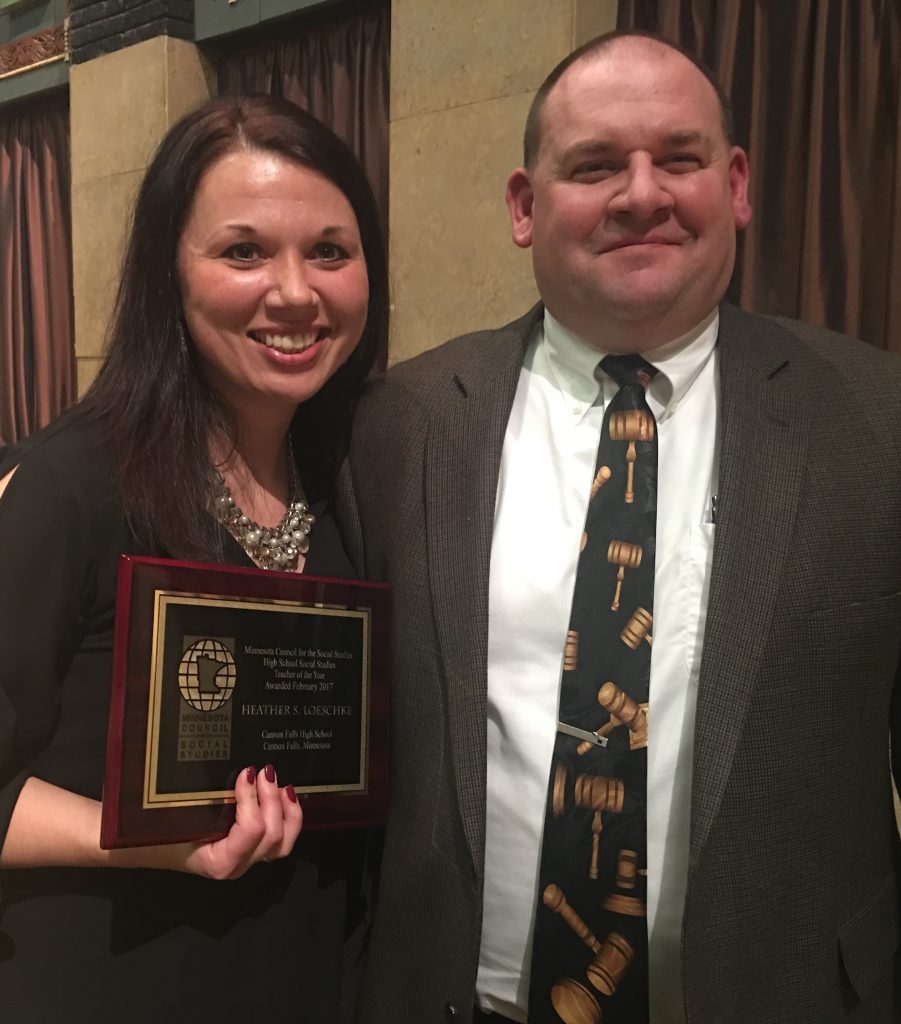 Ashbrook Teacher and MAHG Student Named 2017 Minnesota Teacher of the Year