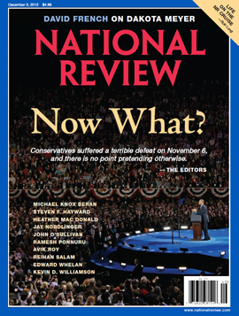 Hayward in National Review Post Election Issue