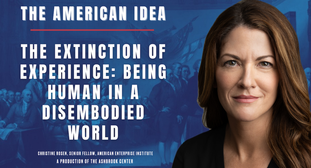 The Extinction of Experience: Being Human in a Disembodied World
